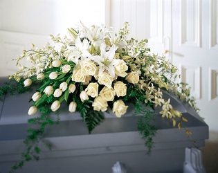 Resurrection Casket Spray from Backstage Florist in Richardson, Texas